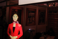 Film professionale di proiezione posteriore in PVC per manichino virtuale/presentatore Mannequin