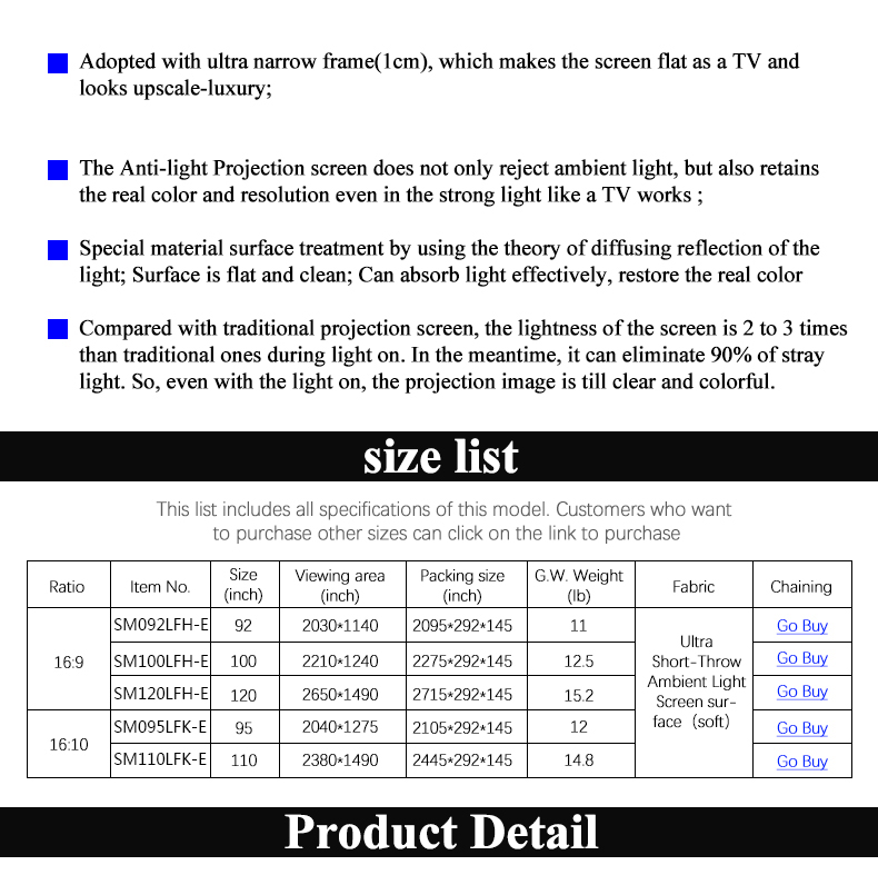 Ultra Short Throw ALR SCREEN3