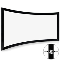Schermo per proiettore a telaio fisso curvo Mini Cinema